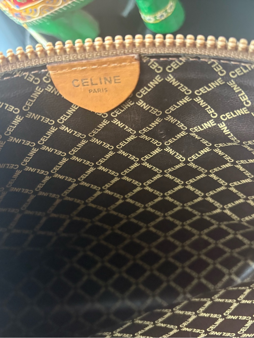 Celine Vintage Monogram Clutch/Cosmetic Pouch - Picture 10 of 13